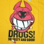 DRUGS So Tasty And Good North Dragon Japan T-Shirt M Medium Green