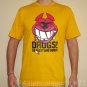 DRUGS So Tasty And Good North Dragon Japan T-Shirt M Medium Yellow