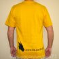 DRUGS So Tasty And Good North Dragon Japan T-Shirt M Medium Yellow