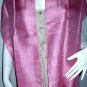 Thai Desert Rose Pink New Hand Craft Silk Fabric Scarf from Thailand