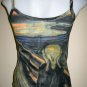 THE SCREAM Edvard Munch Hand Print Fine Art Shirt Singlet TANK TOP Misses S Small