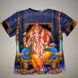 LORD GANESH Hindu God Fine Art Hand Print T Shirt Misses Size S Small