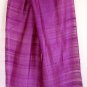 Thai Handwoven Pure Silk Fabric Scarf PURPLE GRAPE Siam Thailand Textile Shawl