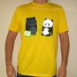 BEACH PANDA Fun New CISSE T-shirt Asian L Yellow BNWT!