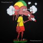RASTA SMOKE MARIJUANA New Roots REGGAE T-shirt M Black