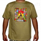RASTAFARI WORLD REGGAE New Roots Rasta T-Shirt L Tan