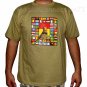 RASTAFARI WORLD REGGAE New Roots Rasta T-Shirt L Tan