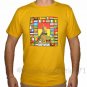 RASTAFARI WORLD REGGAE New Roots Rasta T-Shirt M Yellow