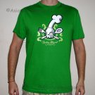 COOKING HAZARD Fun New CISSE T-shirt Asian L GREEN BNWT