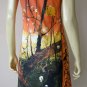PLUM TREES Van Gogh JAPONISME New Hand Print Art Dress L 12-14