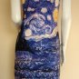 STARRY NIGHT Van Gogh Hand Print Art Tank Dress Misses Size M Medium 8-10
