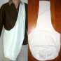 Thai Hippy Trippy Cotton BUDDHA BAG Tote Messenger Purse Sling WHITE