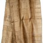 Thai GOLDEN BROWN Hand Craft Pure Silk Fabric Scarf