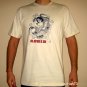 DRAGON Wrestler RONIN Japan T Shirt M Cream