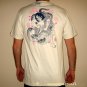 DRAGON Wrestler RONIN Japan T Shirt M Cream