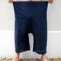 Thai Cotton Fisherman Capri SHORTS Yoga Pants FREESIZE Dark Navy Blue