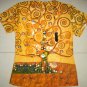 TREE of LIFE Gustav Klimt Cap Sleeve Art Print T Shirt Misses L Large
