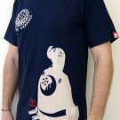 SAMURAI PROFILE New RONIN Japan T-Shirt L Dk BLUE BNWT!