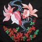 EMBROIDERED Kingyou Japanese Goldfish T-shirt M,L NWOT