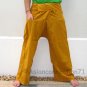 Thai Fisherman Yoga Pants 280 gram BUDDHA GOLD Saffron Cotton FREESIZE