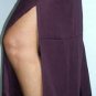 Thai FREESIZE Silky Rayon Wrap Yoga Pants MANGOSTEEN Maroon Asian Beach Dance Party Trousers