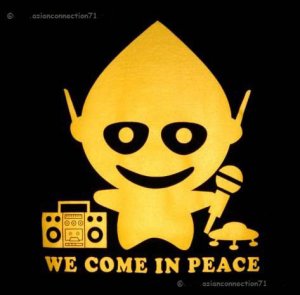 WE COME IN PEACE Cisse Alien DJ T-Shirt Slim M L XL XXL