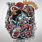 HANYA Ronin Japan Yakuza Street T shirt L White BNWT!