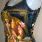 LORD GANESH Hindu Art Print Shirt TANK TOP Misses L Large