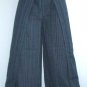 Thai  Cotton Wrap Yoga Pants FREESIZE Dark Blue Stripe