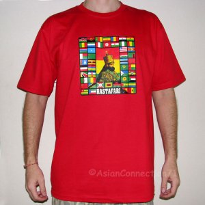 RASTAFARI WORLD REGGAE New Roots Rasta T-Shirt XL Red