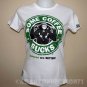 SOME COFFEE SUCKS New Cisse Monkey T-Shirt Misses S NWT