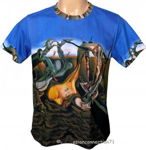 Salvador Dali Daddy Longlegs HOPE Hand Print Fine Art Short Sleeve T Shirt Men's XL