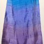Thai Silk Fabric Scarf New Hand Craft PURPLES and BLUES Direct from Thailand 0310