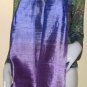 Thai Silk Fabric Scarf New Hand Craft PURPLES and BLUES Direct from Thailand 0310