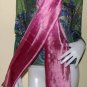 Thai Silk Fabric Scarf New Hand Crafted PINKS and ROSE