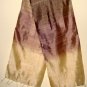 Thai Silk Fabric Scarf New Hand Crafted BROWN and CREAM