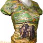 PEASANT WOMEN DIGGING IN SNOW Van Gogh Art Print T-shirt Misses S M L XL