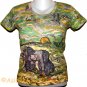 PEASANT WOMEN DIGGING IN SNOW Van Gogh Art Print T-shirt Misses S M L XL