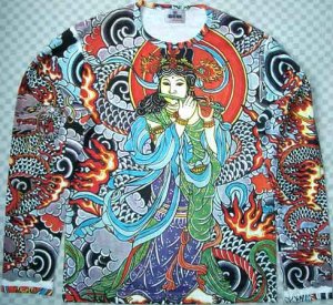Japanese Goddess IREZUMI Tattoo New Long Sleeve Shirt Unisex L