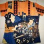 Sharaku Ukiyoe Japan Samurai Cap Sleeve Art T Shirt Misses S Small
