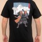 KABUKI ACTOR with SAKURA Ronin Japan Yakuza Tokyo T-Shirt M Black BNWT