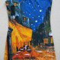 Van Gogh CAFE TERRACE Hand Printed Art Tank Dress Misses M Medium Size 8-10