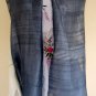 Thai Pure Silk Fabric Scarf Hand Craft SILVER GRAY Grey