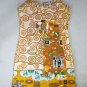 EMBRACE Gustav Klimt New Hand Print Fine Art Dress Misses Size M 8-10