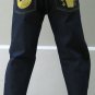 Japanese Lucky Fish Embroidered SOUL OF KOI Jeans 34x36