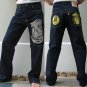 Japanese Lucky Fish Embroidered SOUL OF KOI Jeans 34x36