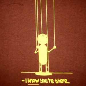 I KNOW YOU'RE THERE New CISSE T-Shirt Asian M Brown NWT
