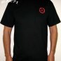 Japanese Autumn MAPLE LEAVES Embroidered T-Shirt XL Blk