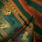 Laotian Rustic Khit Silk Fabric Scarf Thai Laos Art