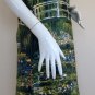 Monet WATER LILY POND Hand Print Art Dress Misses Size M 8-10